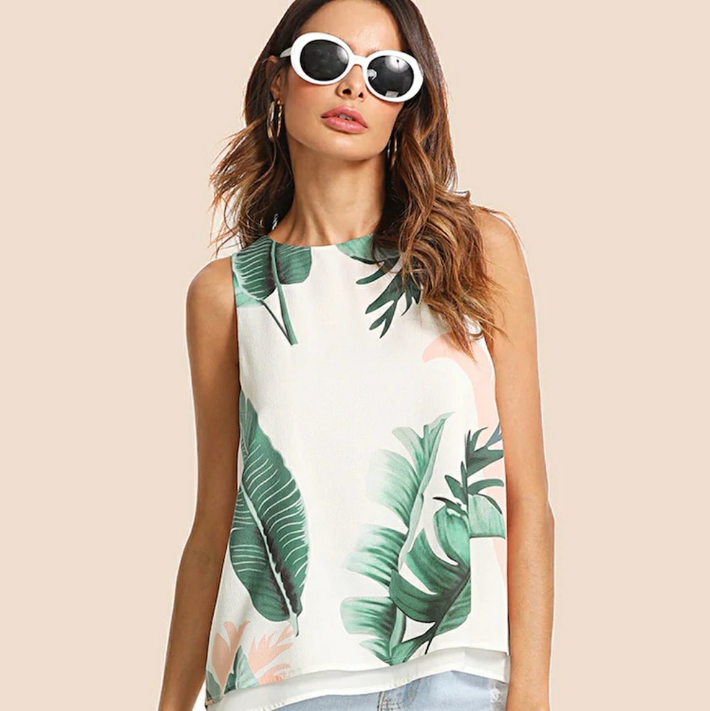 Brand new Tropical Tank Top